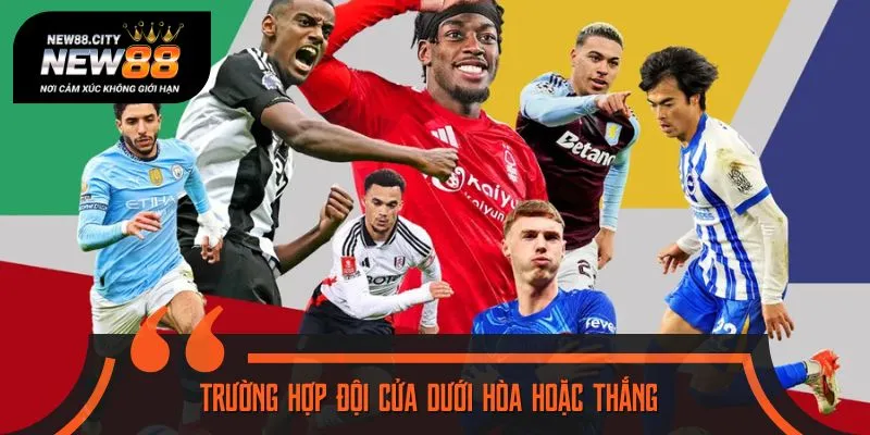 Gợi ý cách đọc kèo chấp 3/4 khi đội cửa dưới hòa hoặc thắng
