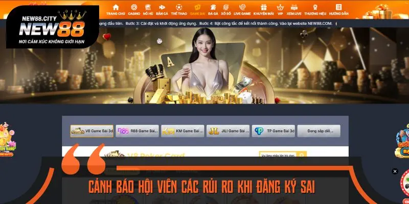 Cảnh báo hội viên các rủi ro khi đăng ký sai cách