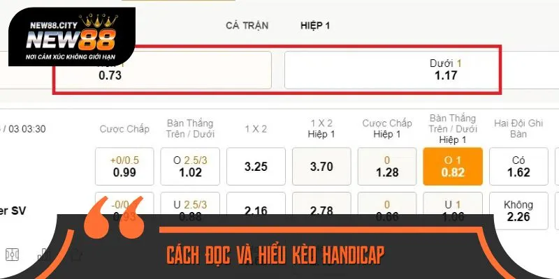 Nắm rõ cách đọc kèo để dễ dàng đặt cược