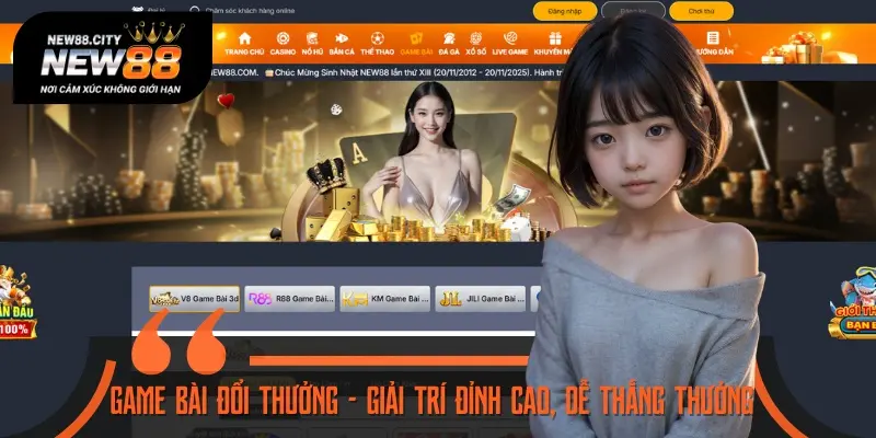 Sảnh game bài mang đến cho cược thủ những trải nghiệm mới